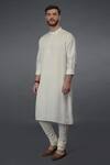 Shop Talking Threads Ivory Premium Rayon Silk Pintuck Kurta Online at Aza Fashions Shop_Talking Threads_Ivory Premium Rayon Silk Pintuck Kurta_Online_at_Aza_Fashions