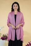 Buy_Talking Threads_Pink Pashmina Embroidered Stole_at_Aza_Fashions