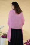 Shop_Talking Threads_Pink Pashmina Embroidered Stole_at_Aza_Fashions