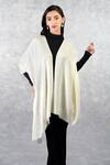 Buy_Talking Threads_White Pashmina Embellished Stole_at_Aza_Fashions
