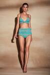 Buy_Nikita Mhaisalkar_Blue Tulle Turkish Beaded V Neck Bralette _at_Aza_Fashions