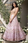 Buy Tamaraa By Tahani Purple Silk And Net Mirror & Cutdana, Sequin, Bead Round Lehenga Set Online at Aza Fashions Buy_Tamaraa By Tahani_Purple Silk And Net Mirror & Cutdana, Sequin, Bead Round Lehenga Set_Online_at_Aza_Fashions
