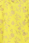 Tiber Taber_Yellow Kurta 100% Cotton Satin Printed Floral Set  _at_Aza_Fashions