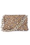 Buy_The Purple Sack_Beige Sequins, Beads, Pearls Embroidered Flap Clutch _Online_at_Aza_Fashions