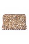Shop_The Purple Sack_Beige Sequins, Beads, Pearls Embroidered Flap Clutch _Online_at_Aza_Fashions
