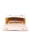 Shop_The Purple Sack_Beige Embroidery Floral Flap Clutch With Sling _Online_at_Aza_Fashions
