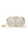 Buy_The Purple Sack_Beige Embroidery, Sequins Symmetric Clutch With Sling _at_Aza_Fashions