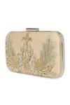 Buy_The Purple Sack_Beige Embroidery Clutch With Sling _Online_at_Aza_Fashions
