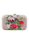 The Purple Sack_Multi Color Embroidery Beaded Clutch With Sling _Online_at_Aza_Fashions