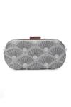 Buy_The Purple Sack_Grey Embroidery, Beads Clutch With Sling _Online_at_Aza_Fashions