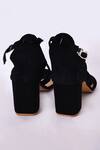 Buy_Nayaab By Aleezeh_Black Criss Cross Block Heels_Online_at_Aza_Fashions