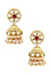 Buy_Tizora_Gold Plated Pearls Kundan Pendant Choker Set _Online_at_Aza_Fashions