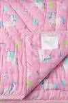 Nigh Nigh_Pink Unicorn Print Cotton Quilt _Online_at_Aza_Fashions