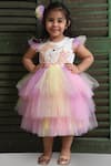 Buy_Lil Angels_Multi Color Embellished Dress For Girls_at_Aza_Fashions