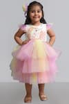 Buy_Lil Angels_Multi Color Embellished Dress For Girls_Online_at_Aza_Fashions