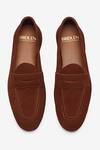 Buy_Bridlen_Brown Suede Penny Loafers_Online_at_Aza_Fashions