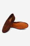 Shop_Bridlen_Brown Suede Penny Loafers_Online_at_Aza_Fashions