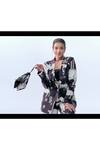 Buy_Masaba_Black Crepe Stallion Print Blazer Set_Online_at_Aza_Fashions