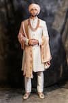 Buy_Soniya G_White Lucknowi Sherwani Set _at_Aza_Fashions