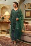 Buy_Gulabo Jaipur_Green Uzma Georgette Sequin Work Kurta Set_at_Aza_Fashions