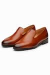 Shop_3DM LIFESTYLE_Brown Venetian Leather Loafers _at_Aza_Fashions