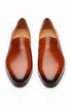 3DM LIFESTYLE_Brown Venetian Leather Loafers _Online_at_Aza_Fashions