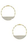 Buy_Varnika Arora_Gold Plated Beads Diana Handcrafted Hoops _at_Aza_Fashions