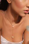 Buy_Varnika Arora_Clara Pearl String Necklace_at_Aza_Fashions