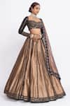 Buy_Vvani by Vani Vats_Green Lehenga  Blouse  Dupatta With Bridal Set _at_Aza_Fashions