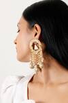 Buy_Vaidaan_Gold Plated Stones Sreenika Dangler Earrings_Online_at_Aza_Fashions