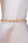 Buy_Vaidaan_Gold Stones Sagrika Embellished Belt _at_Aza_Fashions