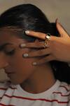 Buy_Varnika Arora_Handcrafted Stone Heart Ring_at_Aza_Fashions