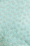 Vandana Sethi_Blue Chikankari Boat Bridal Lehenga Set _at_Aza_Fashions