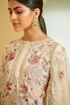 Shop_Varun Bahl_White Embroidered Kurta Sharara Set_Online_at_Aza_Fashions