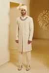 Buy Varun Bahl White Silk Embroidered Sherwani And Pant Set at Aza Fashions Buy_Varun Bahl_White Silk Embroidered Sherwani And Pant Set _at_Aza_Fashions