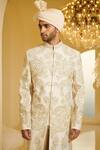 Buy Varun Bahl White Silk, Modal Dupion Embroidered Sherwani And Pant Set Online at Aza Fashions Buy_Varun Bahl_White Silk, Modal Dupion Embroidered Sherwani And Pant Set _Online_at_Aza_Fashions