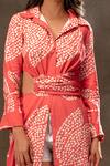 Buy_Verb by Pallavi Singhee_Pink Cotton Poplin Side Cutout Dress_Online_at_Aza_Fashions