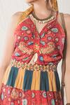 Shop_Verb By Pallavi Singhee_Red Printed Maxi Dress_Online_at_Aza_Fashions