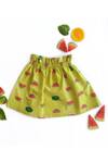 Buy_Miko Lolo_Yellow Organic Cotton Poplin Printed Watermelon Skirt _at_Aza_Fashions