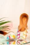 Buy_House Of Vian_White Sequins, Stones, Crystals Crochet Flowers Embroidered Juttis _at_Aza_Fashions