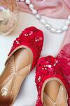 Buy_House of Vian_3d Floral Embroidered Juttis_at_Aza_Fashions