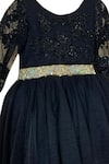 Buy_Pa:Paa_Black High-low Embroidered Dress For Girls_Online_at_Aza_Fashions