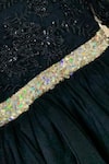 Shop_Pa:Paa_Black High-low Embroidered Dress For Girls_Online_at_Aza_Fashions