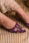 Urbansway_Purple Embroidered Viola Mule Block Heels _at_Aza_Fashions