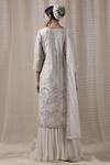 Shop_VARUN NIDHIKA_White Silk Organza Kurta Sharara Set_at_Aza_Fashions