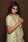 Buy_Vara by Vibha n Priti_Green Silk Jumpsuit With Jacket_Online_at_Aza_Fashions
