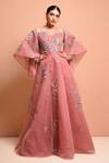 Buy Vivek Patel Pink Tulle, Silk Organza Round Embellished Gown at Aza Fashions Buy_Vivek Patel_Pink Tulle, Silk Organza Round Embellished Gown _at_Aza_Fashions