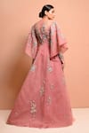 Shop Vivek Patel Pink Tulle, Silk Organza Round Embellished Gown at Aza Fashions Shop_Vivek Patel_Pink Tulle, Silk Organza Round Embellished Gown _at_Aza_Fashions