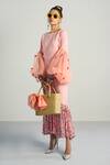 Buy_Rishi & Vibhuti_Peach Crepe Printed Skirt Set_Online_at_Aza_Fashions