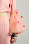 Shop_Rishi & Vibhuti_Peach Crepe Printed Skirt Set_Online_at_Aza_Fashions